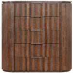 Astrid Solid Wood And Oak Veneer Chest in Brown