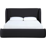 Warby Vegan Leather Upholstered Queen Bed in Black