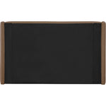 Warby Vegan Leather Upholstered Queen Bed in Brown
