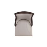 Emperor Wood Upholstered Barstool in Light Gray