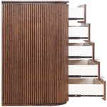 Astrid Solid Wood And Oak Veneer Chest in Brown