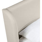 Warby Vegan Leather Upholstered Queen Bed in Taupe