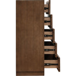Weave Oak Veneer Chest in Brown