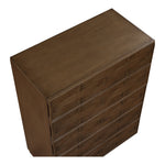 Weave Oak Veneer Chest in Brown