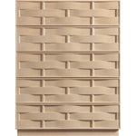 Weave Oak Veneer Chest in Natural