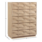 Weave Oak Veneer Chest in Natural
