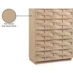 Weave Oak Veneer Chest in Natural