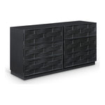 Weave Oak Veneer Dresser in Black