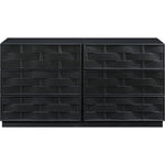 Weave Oak Veneer Dresser in Black