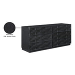 Weave Oak Veneer Dresser in Black