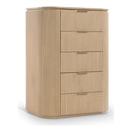 Astrid Solid Wood And Oak Veneer Chest in Natural