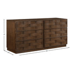 Weave Oak Veneer Dresser in Brown