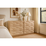 Weave Oak Veneer Dresser in Natural