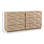 Weave Oak Veneer Dresser in Natural