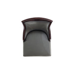 Emperor Wood Upholstered Barstool in Graphite