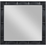 Weave Oak Veneer Mirror in Black