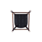 Emperor Wood Upholstered Barstool in Graphite