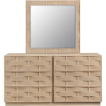 Weave Oak Veneer Mirror in Natural