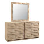 Weave Oak Veneer Mirror in Natural