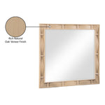 Weave Oak Veneer Mirror in Natural
