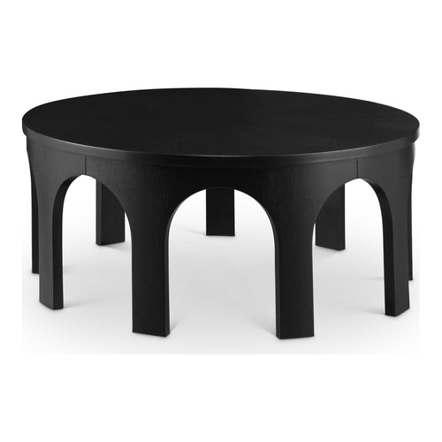 Westfield Solid Wood And Oak Veneer Coffee Table in Black