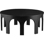 Westfield Solid Wood And Oak Veneer Coffee Table in Black