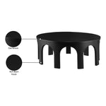 Westfield Solid Wood And Oak Veneer Coffee Table in Black