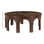 Westfield Solid Wood And Oak Veneer Coffee Table in Brown