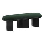 Wilshire Boucle Fabric Upholstered Bench in Green