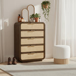 Windsor Solid Wood Chest in Brown