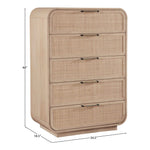Windsor Solid Wood Chest in Natural