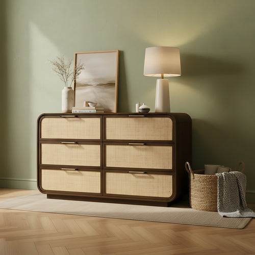 Windsor Solid Wood Dresser in Brown