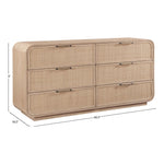 Windsor Solid Wood Dresser in Natural