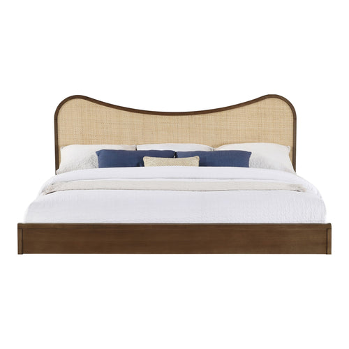Windsor Solid Wood King Bed (3 Boxes) in Brown