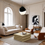 Roland Iron Coffee Table in Beige