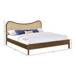 Windsor Solid Wood King Bed (3 Boxes) in Brown