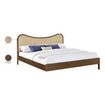Windsor Solid Wood King Bed (3 Boxes) in Brown