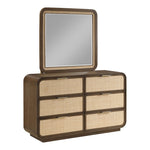 Windsor Solid Wood Mirror in Brown