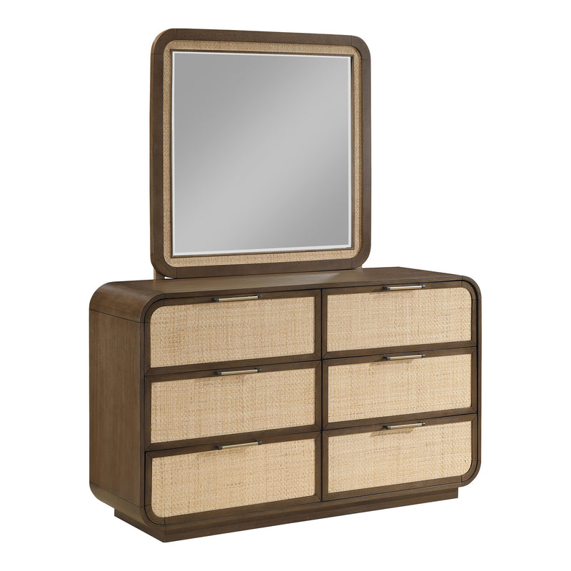 Windsor Solid Wood Mirror in Brown