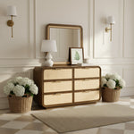 Windsor Solid Wood Mirror in Brown