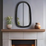 Auberge Aluminum Frame Mirror in Black