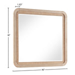 Windsor Solid Wood Mirror in Natural