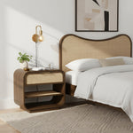 Windsor Solid Wood Nightstand in Brown