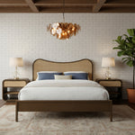 Windsor Solid Wood Queen Bed (3 Boxes) in Brown