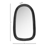 Auberge Aluminum Frame Mirror in Black