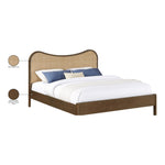 Windsor Solid Wood Queen Bed (3 Boxes) in Brown