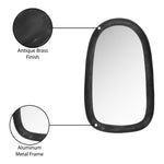 Auberge Aluminum Frame Mirror in Black