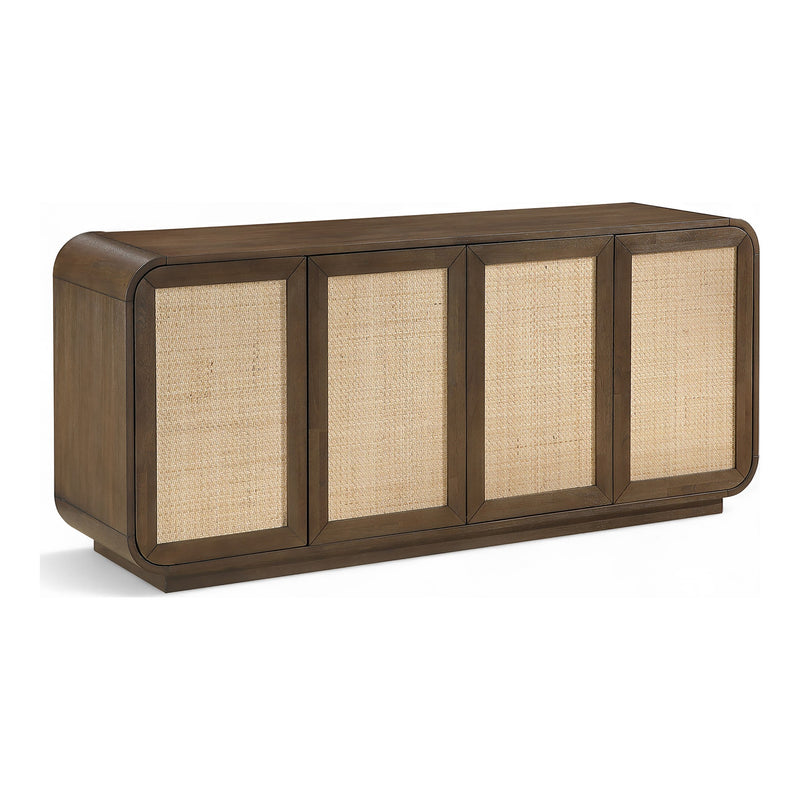 Windsor Solid Wood And Cane Sideboard / Buffet in Brown