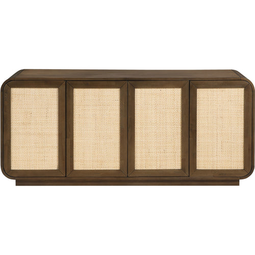 Windsor Solid Wood And Cane Sideboard / Buffet in Brown