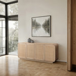Windsor Solid Wood And Cane Sideboard / Buffet in Natural